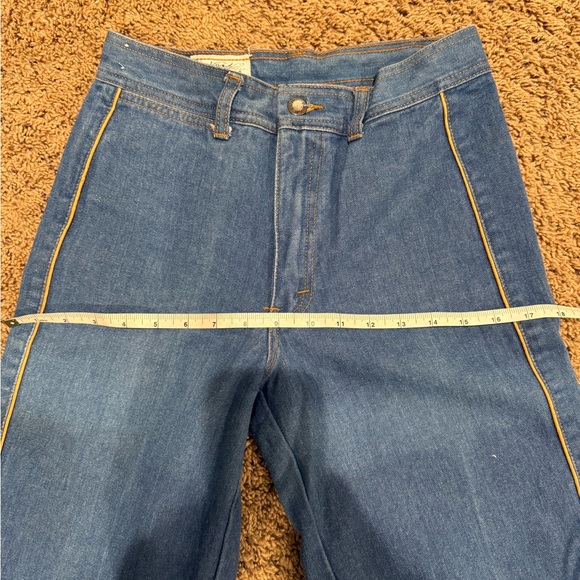 1970s L’Avion High-Rise Jeans | True Vintage Wide Leg Denim | Size 30M - Picture 8 of 8